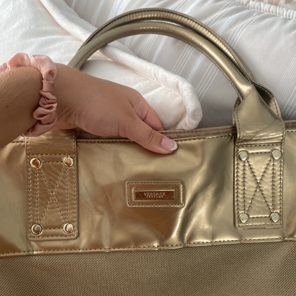 Gold tote bag - Picture 4 of 6